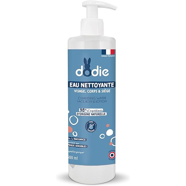 Dodie – Eau nettoyante 3 en 1 flacon Pompe 500 ml