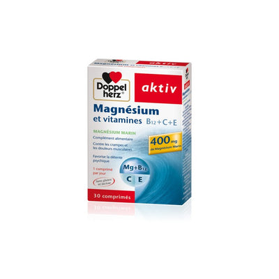 Doppel Herz Aktiv Magnésium & Vitamines Boite 30 Comprimés