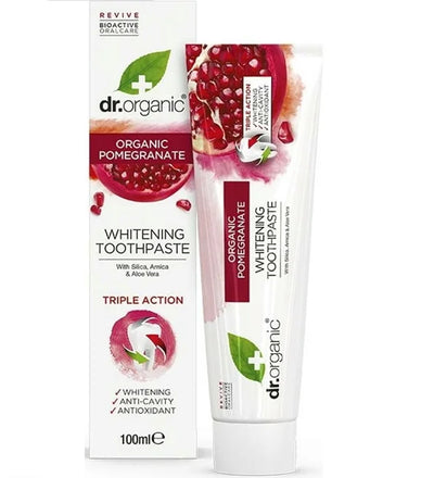 Dr Organic Dentifrice à la Grenade 100Ml