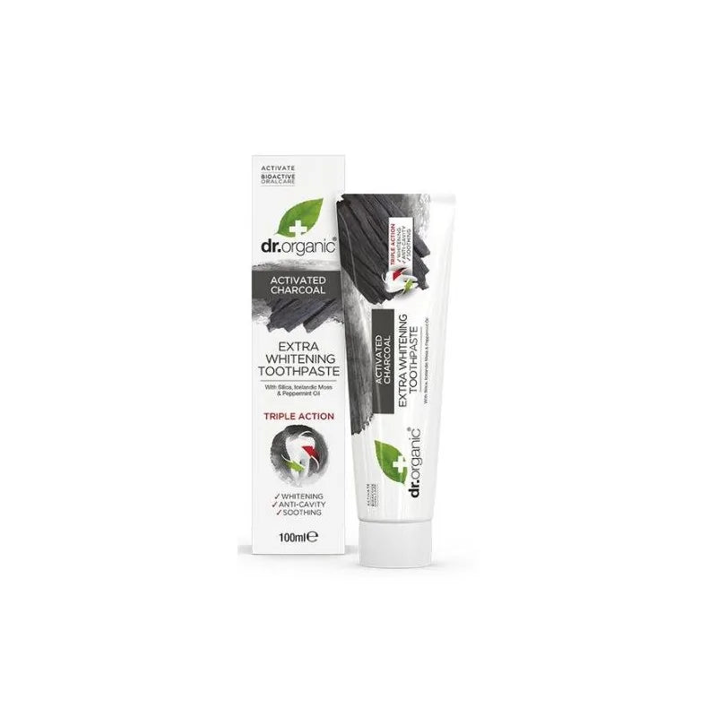 Dr Organic Dentifrice Au Charbon 100 ml