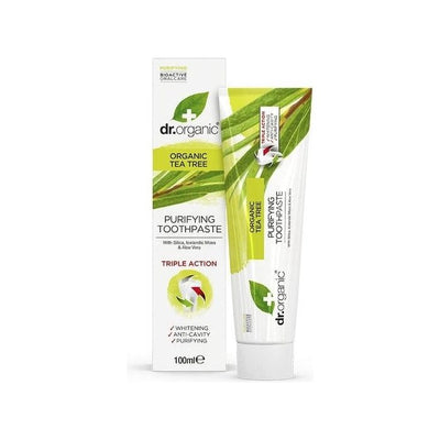 Dr Organic Dentifrice Au Tea Tree 100 ml
