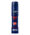 NIVEA MEN Déodorant Spray Dry Impact 72h 200ml – Protection Anti-Transpirante Longue Durée