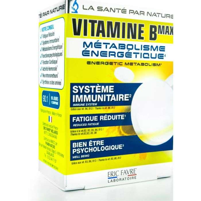 Eric Favre Vitamines B max Métabolisme énergétique 60 comprimés