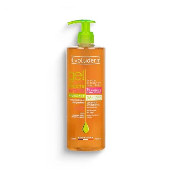 Evoluderm Gel Douche Surgras Hydratant 500Ml