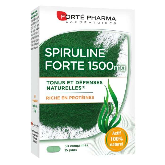 Forte Pharma Spiruline Forte 1500 Mg Riche En Proteines 30 Comprimes