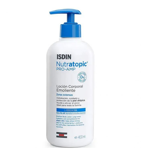 Isdin Nutratopic Pro-Amp Lotion Emoliente Peau Atopique 400 ml