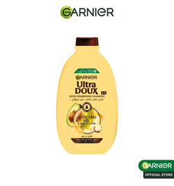 GARNIER Ultra Doux Shampooing Avocat & Karité 400ml – Nutrition Intense Cheveux Secs et Ternes
