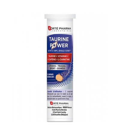 Forte Pharma ENERGIE TAURINE POWER. Boîte 15 comprimés effervescents