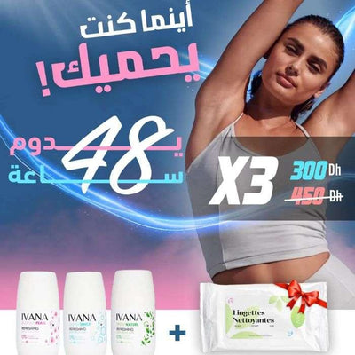 IVANA Pack Trio – 48h sans Mauvaises Odeurs