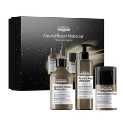 L'Oréal Professionnel Trio Absolut Repair Molecular Shp 300 ml + Sérum À Rincer 250 ml + Leave-In 50 ml