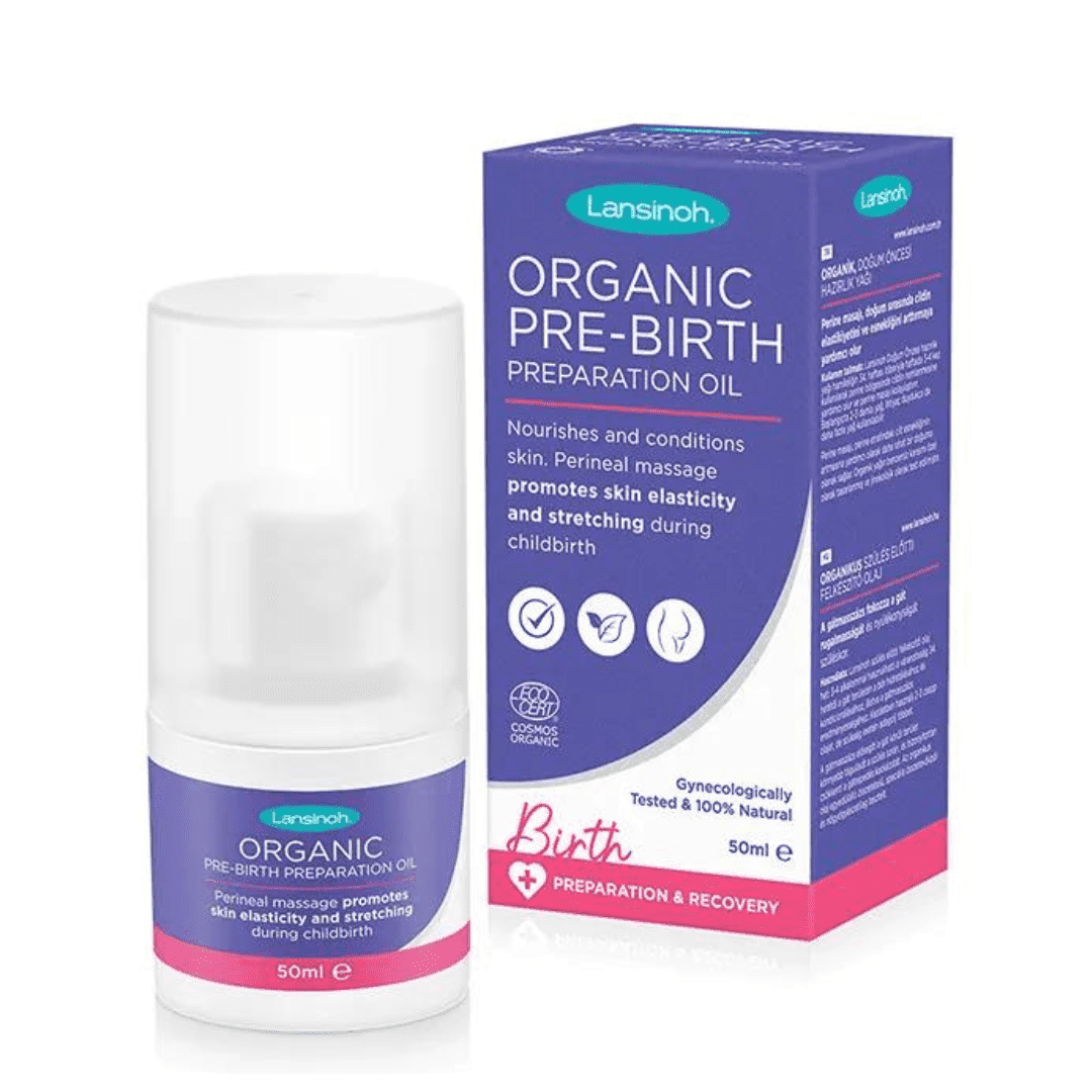 Lansinoh Organic Pre-Birth Huile de Massage du Périnée Bio 50 ML