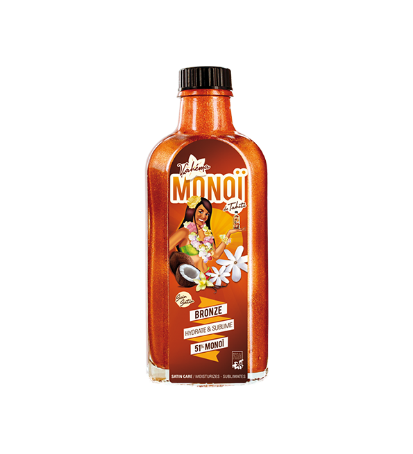 Vahema Monoi De Tahiti Soin Satin Bronze 100 ml