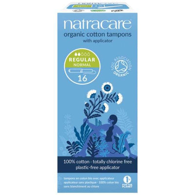 Natracare Tampons Normal Reguliers Avec Applicateur 16 Unites