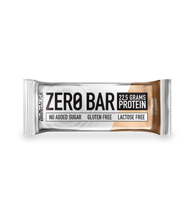 BioTechUSA Zero Bar CAPPUCCINO 50g- 22.5G PROTEIN + 190 KCAL