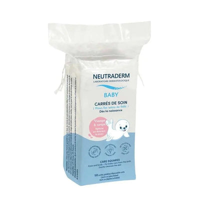 Neutraderm Carrés De Soin Visage & Corps 100 Piéces