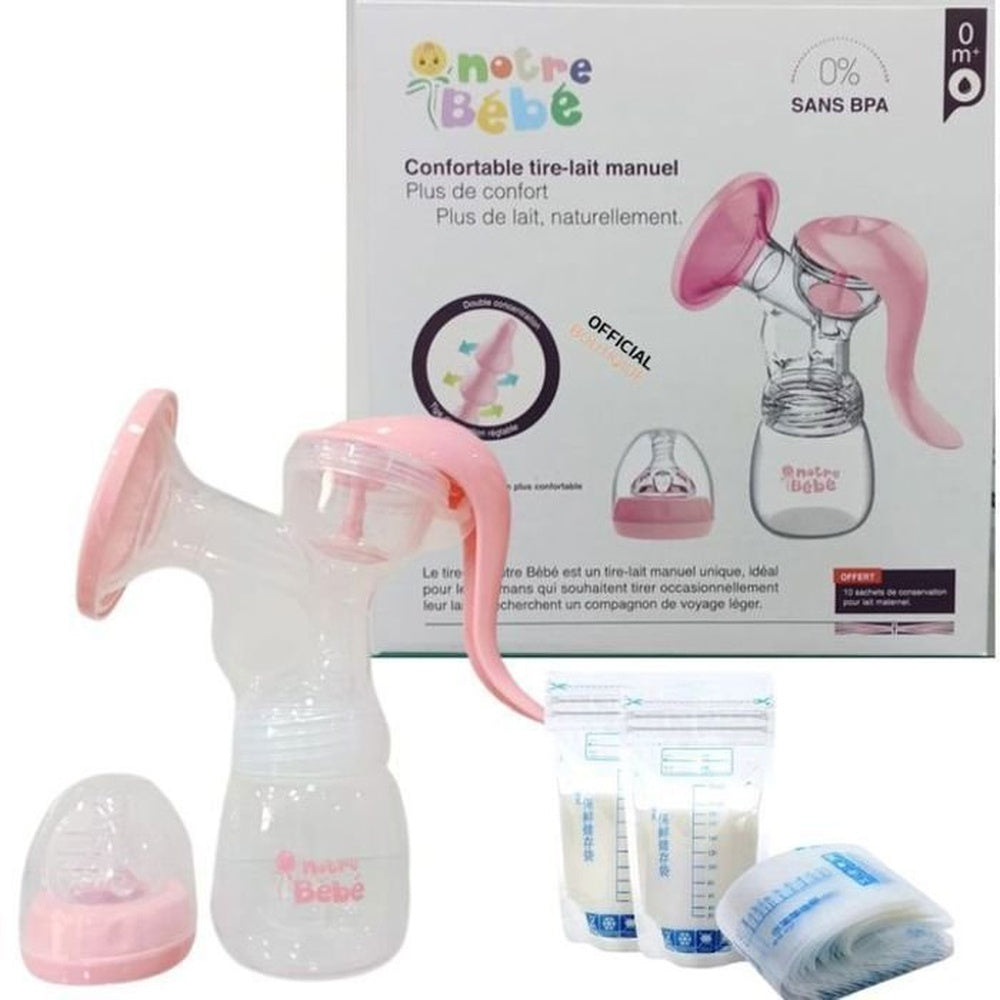 NOTRE BEBE - Tire-Lait Confortable Manuel+ Reglable