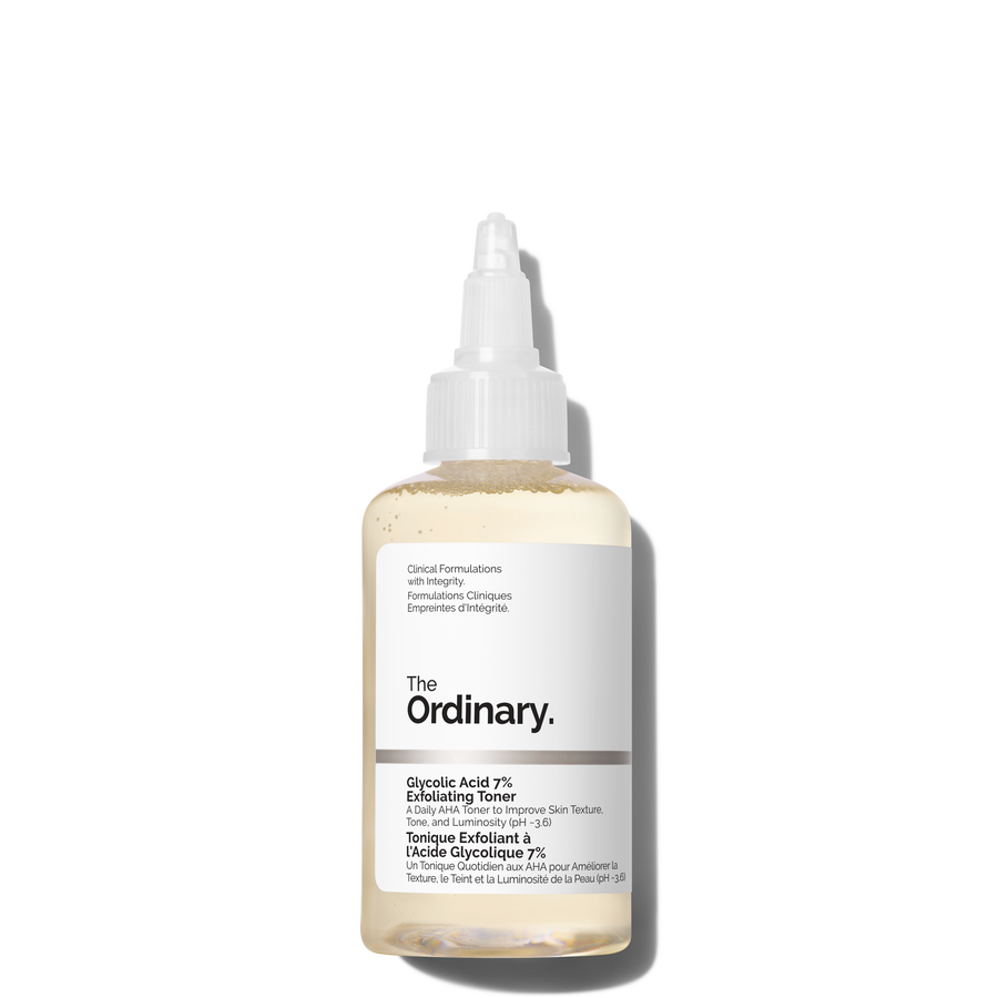 The Ordinary Glycolic Acid 7% Exfoliating Toner — 100 ml — présentation du produit