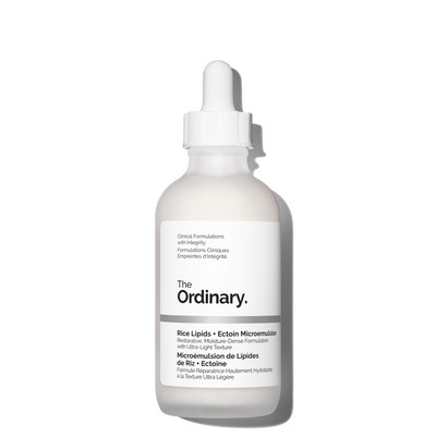 The Ordinary Rice Lipids + Ectoin Microemulsion — 120 ml — présentation du produit