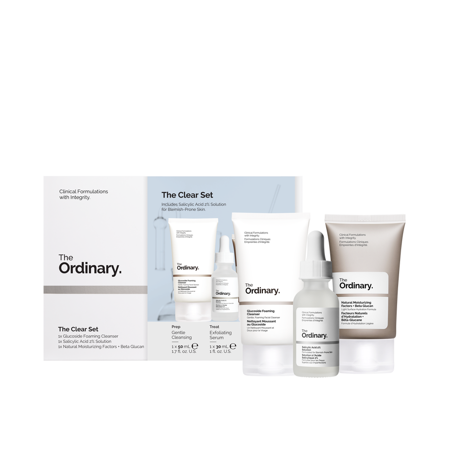 The Ordinary The Clear Set — Coffret — présentation du produit