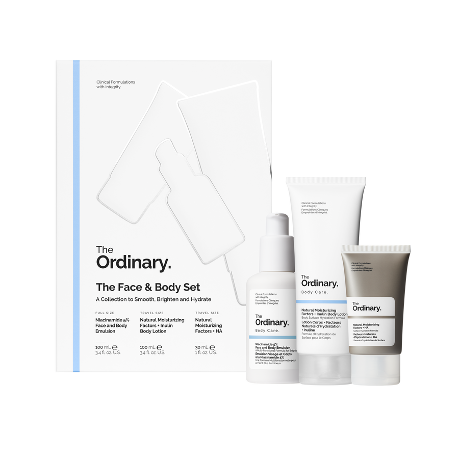 The Ordinary The Face & Body Set — Coffret — présentation du produit