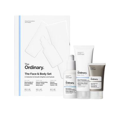 The Ordinary The Face & Body Set — Coffret — présentation du produit