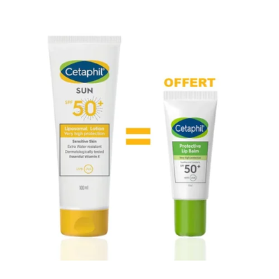 Cetaphil Coffret Sun Lotion Spf50+ 100Ml + Protective Baume A Levres 8Ml Offert
