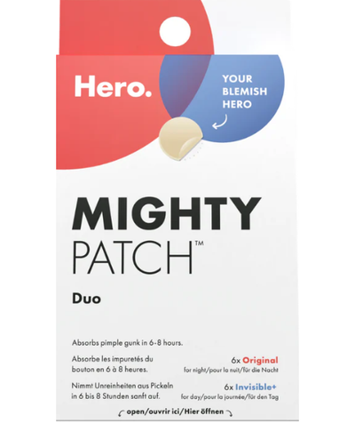 Hero Mighty Patch Duo 12 Pieces 6 Orginal+6 Invisible