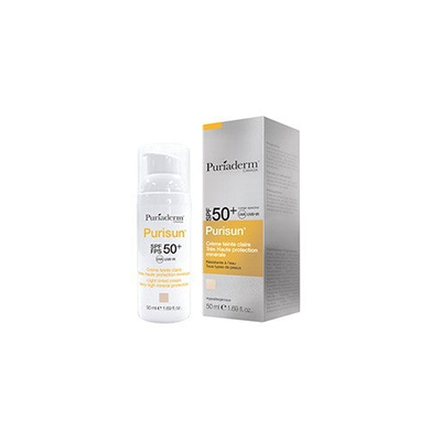 Puriaderm Purisun Ecran Teinte Claire Spf50+ 50Ml