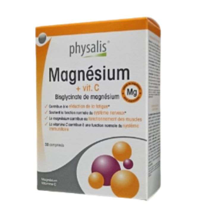 Physalis Magnesium + Vitamine C 30 Comprimes