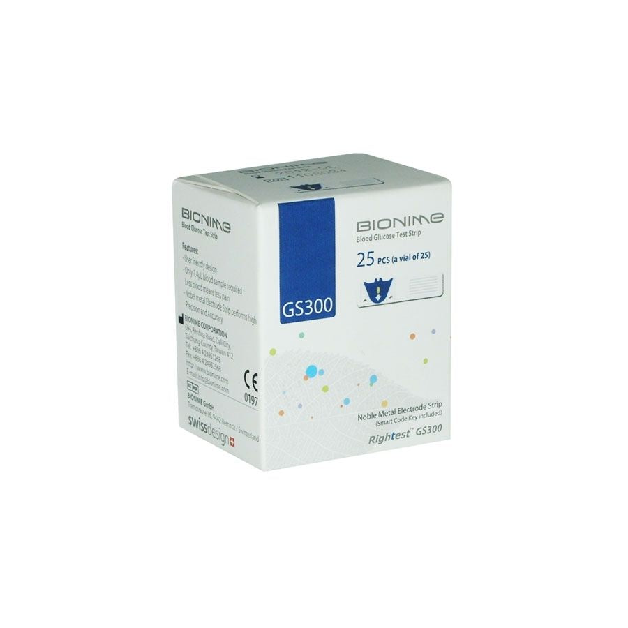 Bionime 25 Bandelettes Gs 300