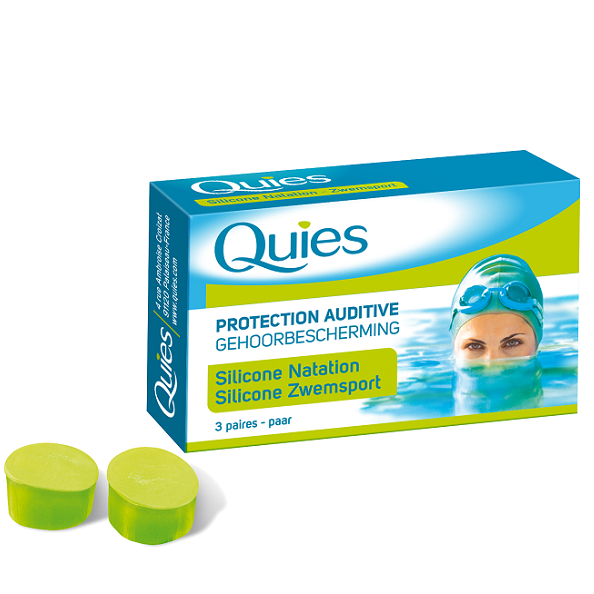 Quies Silicone Natation Adulte 3 Paires