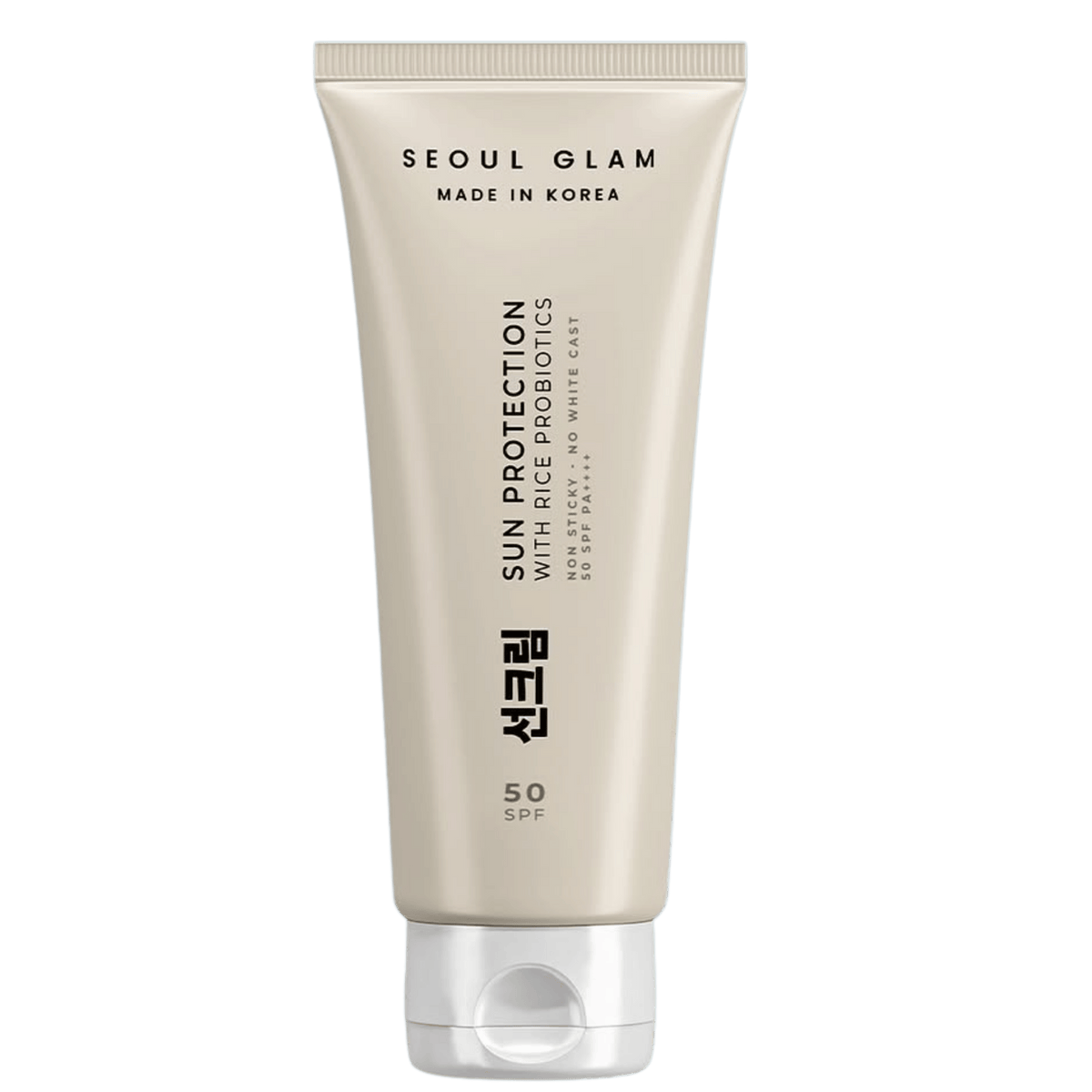 Seoul Glam Sun Protection with Rice Probiotics SPF50+ PA++++ – Crème Solaire Légère Sans Trace Blanche & Non Collante