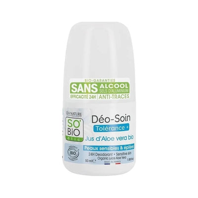 So Bio Deodorant Tolerance + Aloe Vera 50Ml