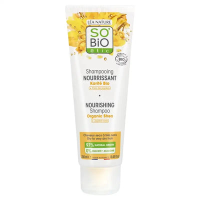 So Bio Shampooing Nourrissant Au Beurre De Karite Bio + Cire De Jojoba 250Ml