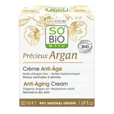 So Bio Creme Visage Anti-Age Jour Argan 50Ml