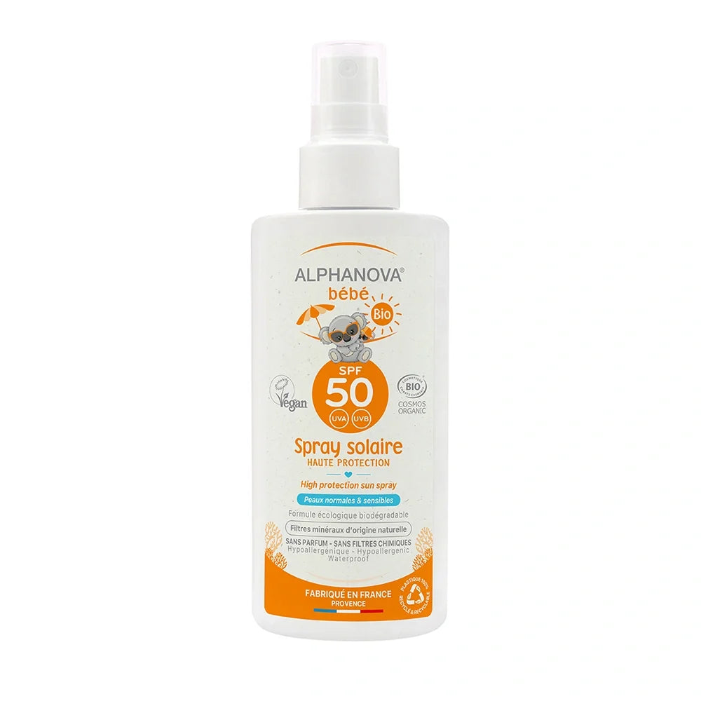 Alphanova Bebe Spray Solaire Spf50 Bio 125 G