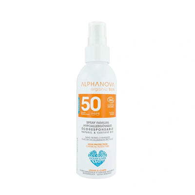 Alphanova Spray Solaire Familial SPF 50 Bio 150 G