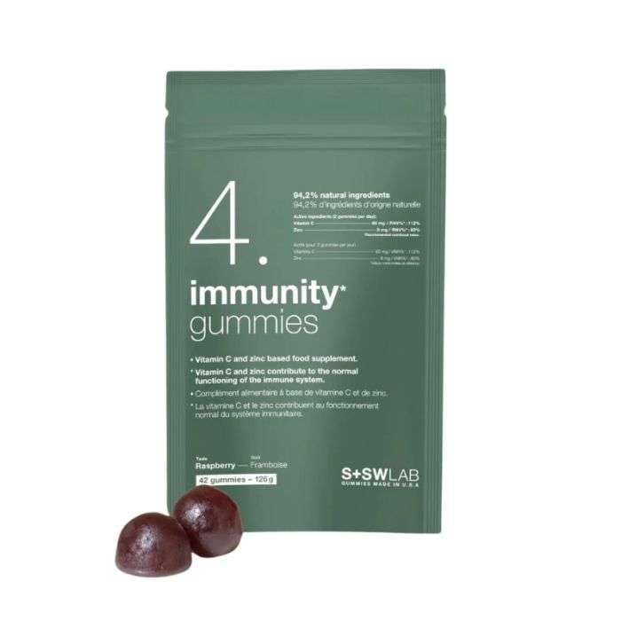 Sswlab 4 Immunity Gummies 126G 42 Gummies Gout Framboise
