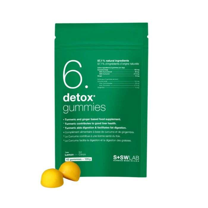 Sswlab 6 Detox Gummies 126G 42 Gummies Gout Citron