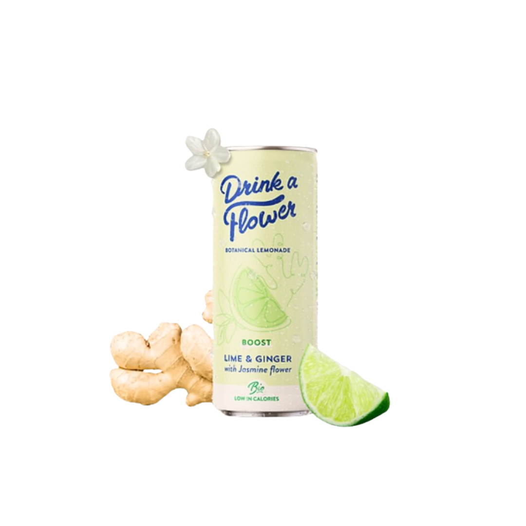 Drink a Flower Limonade Botanique Gingembre Citron Vert 250Ml