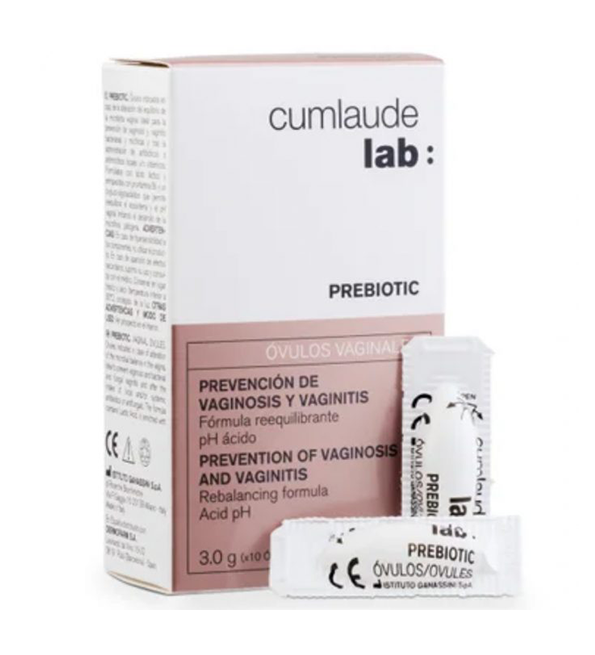 Cumlaude Lab Prebiotic Ovules x10 – Ovules Vaginales Rééquilibrantes & Protectrices de la Flore Intime