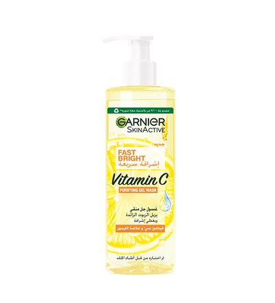 Garnier skin active- gel nettoyant fast bright à la vitamine c – 400ml