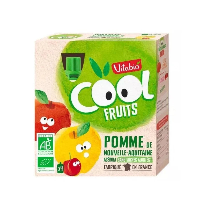 Vitabio Cool Fruits Pomme 4 X 90G