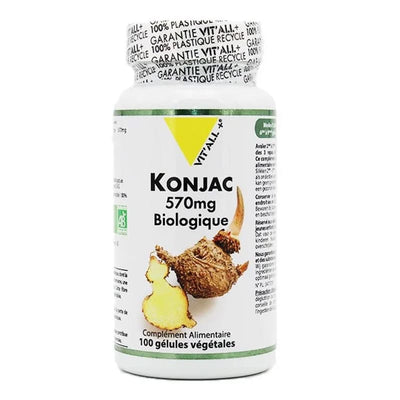 VIT'ALL + konjac 570mg biologique 100 capsules