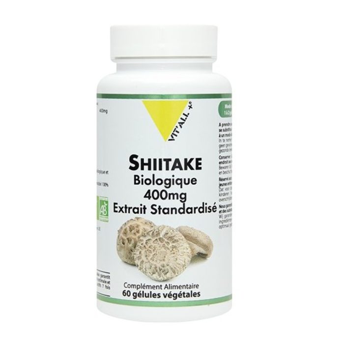 Vit'All+ Shiitake Biologique 400 Mg 60 Gelules