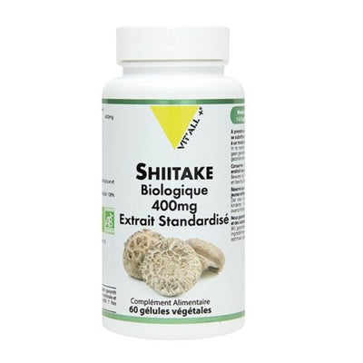 Vit'All+ Shiitake Biologique 400 Mg 60 Gelules