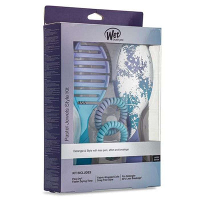 Wet Brush Pro Kit de Style Bijoux Pastel – Coffret Brosse & Accessoires de Coiffage
