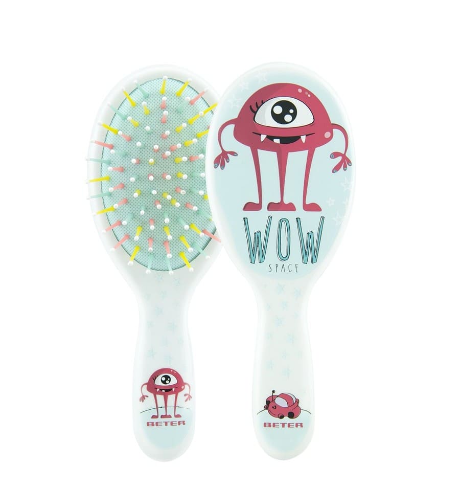 Beter Brosse Cheveux Pneumatique Plastique Picots Proteges Pour Enfant