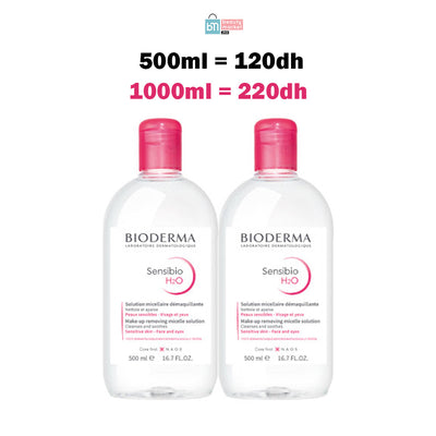 OFFRE PROMOTIONNELLE X2 Bioderma Sensibio H2O Solution Micellaire 500ml