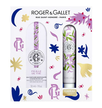 Roger & Gallet Coffret FEUILLE DE THE EAU PARFUMÉE 30ml + Crème Mains